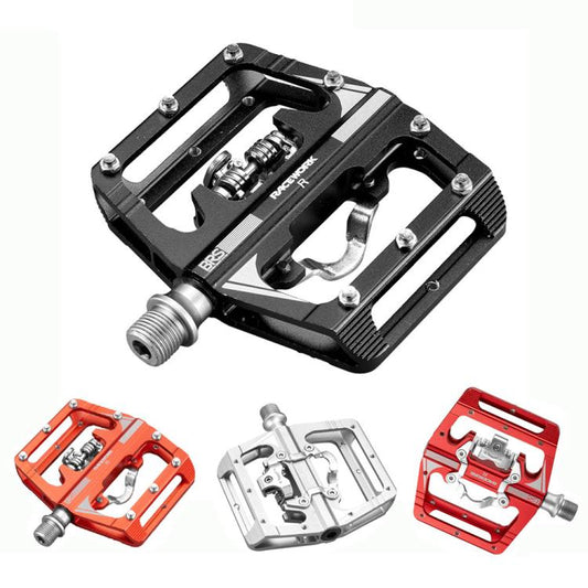 RACEWORK M215 Bicycle Lock Pedal To Flat Pedal Aluminum Alloy SPD Clipless Pedal(Black) - Pedals by RACEWORK | Online Shopping UK | buy2fix