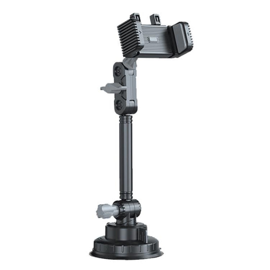 Car Powerful Suction Cup Cell Phone Holder Front Glass Navigation Mount(Crab Lock Clip Gray) - Universal Car Holders by buy2fix | Online Shopping UK | buy2fix