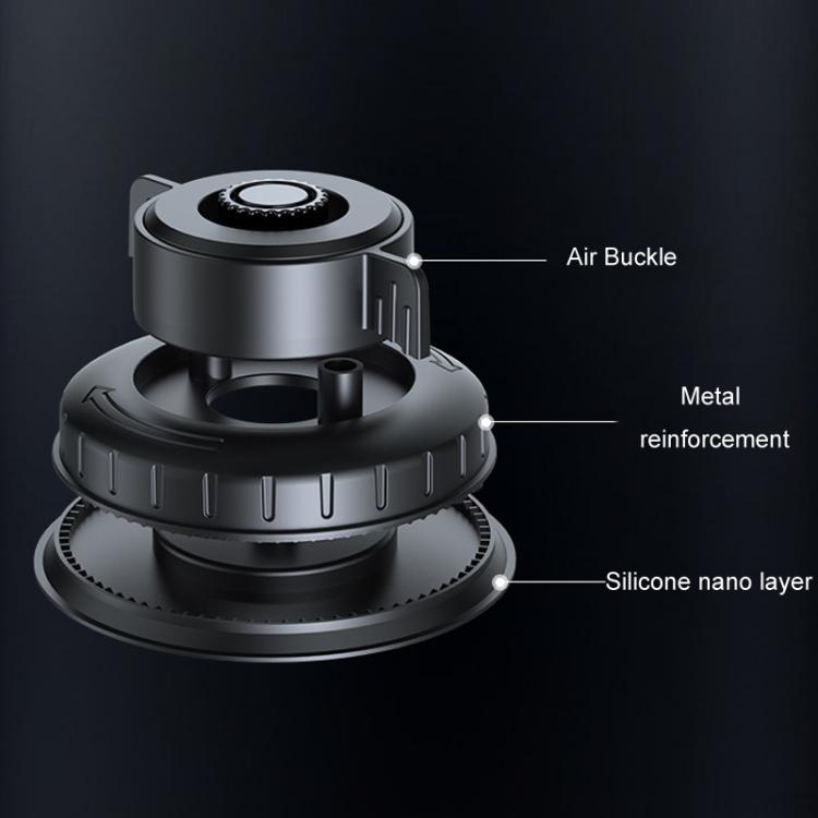 Car Powerful Suction Cup Cell Phone Holder Front Glass Navigation Mount(Square Clip Green) - Universal Car Holders by buy2fix | Online Shopping UK | buy2fix