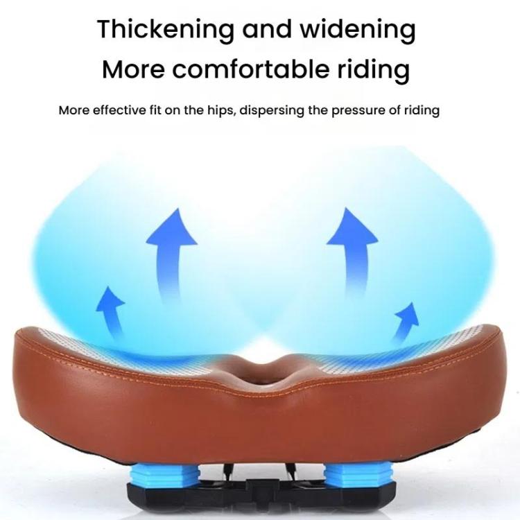 FMFXTRA Thickened Bicycle Saddle Mountain Bike Shaped Saddle, Color: Black - Bicycle Saddle by FMFXTRA | Online Shopping UK | buy2fix