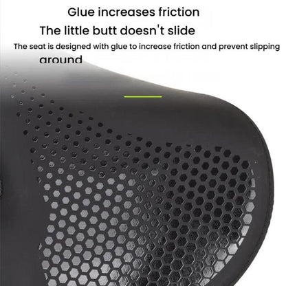 FMFXTRA Thickened Bicycle Saddle Mountain Bike Shaped Saddle, Color: Brown+Tail Light - Bicycle Saddle by FMFXTRA | Online Shopping UK | buy2fix