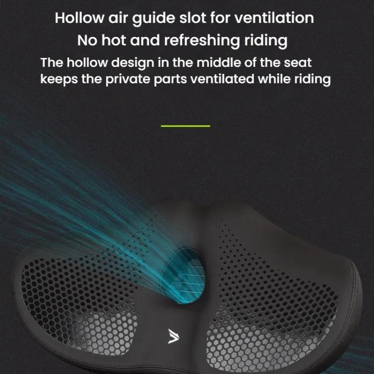 FMFXTRA Thickened Bicycle Saddle Mountain Bike Shaped Saddle, Color: Brown+Tail Light - Bicycle Saddle by FMFXTRA | Online Shopping UK | buy2fix