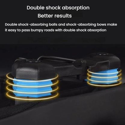 FMFXTRA Thickened Bicycle Saddle Mountain Bike Shaped Saddle, Color: Brown+Tail Light - Bicycle Saddle by FMFXTRA | Online Shopping UK | buy2fix