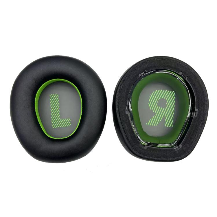 For JBL Quantum Q910 / Q910X / Q910P Headphones Accessories 1pair Black Green Earpads - Earmuff & Pad by buy2fix | Online Shopping UK | buy2fix