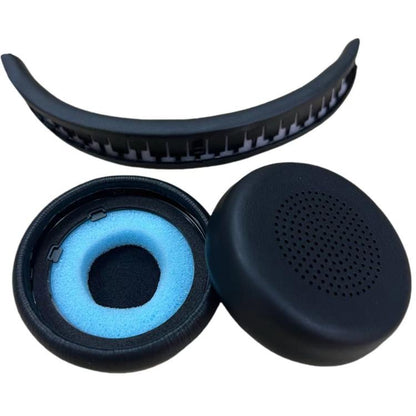 For Lenovo Wireless VoIP Headset Accessories 1pair Protein Leather Earpads - Earmuff & Pad by buy2fix | Online Shopping UK | buy2fix