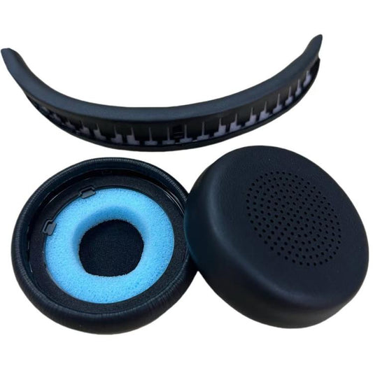 For Lenovo Wireless VoIP Headset Accessories 1pair Protein Leather Earpads - Earmuff & Pad by buy2fix | Online Shopping UK | buy2fix