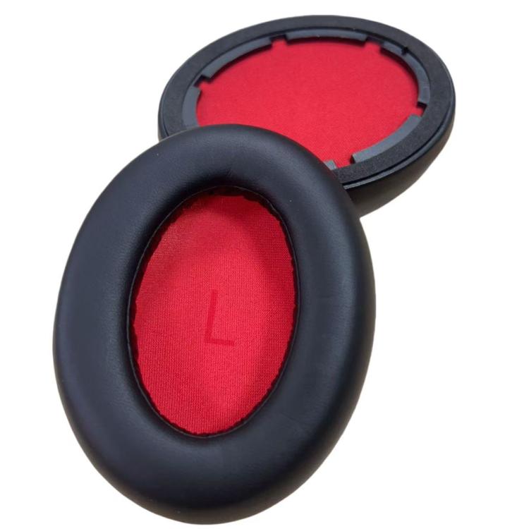 For 1MORE SonoFlow SE / HC905 Headphone 1pair Earpad Ear Cushion(Black Red) - Earmuff & Pad by buy2fix | Online Shopping UK | buy2fix
