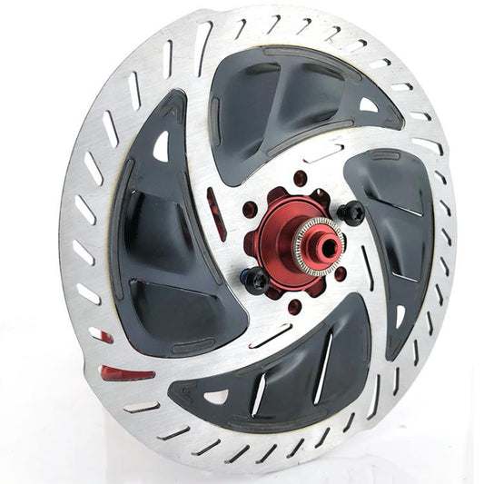 RACEWORK RK152 Mountain Bike Six-nail Heat Dissipation Wear-resistant Disc(Black 140mm) - Bicycle Brake Parts by RACEWORK | Online Shopping UK | buy2fix