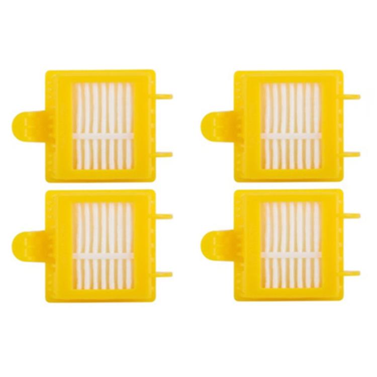 8pcs /Set For IRobot Roomba 700/780 Series Sweeping Robot Accessories 4 HEPA Filter +2 Side Brush +1pair Main Brush(Yellow) - For iRobot Accessories by buy2fix | Online Shopping UK | buy2fix