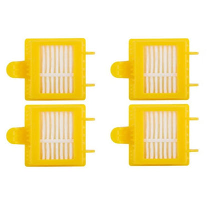 8pcs /Set For IRobot Roomba 700/780 Series Sweeping Robot Accessories 4 HEPA Filter +2 Side Brush +1pair Main Brush(Yellow) - For iRobot Accessories by buy2fix | Online Shopping UK | buy2fix