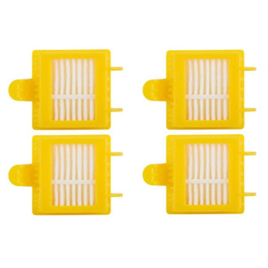 8pcs /Set For IRobot Roomba 700/780 Series Sweeping Robot Accessories 4 HEPA Filter +2 Side Brush +1pair Main Brush(Yellow) - For iRobot Accessories by buy2fix | Online Shopping UK | buy2fix
