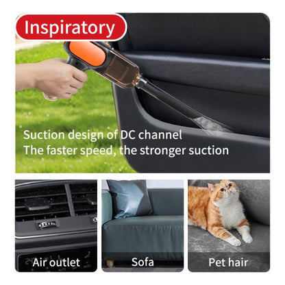 HD001 Portable Multifunctional Car Cordless Vacuum Cleaner Safety Hammer Suction Blower All In One Machine, Style: Brushed - Vacuum Cleaner by buy2fix | Online Shopping UK | buy2fix