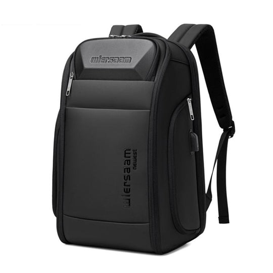 Wiersaam Men Waterproof Anti-Theft Business Backpack Travel Laptop Bag With USB Charging Port & Password Lock Small