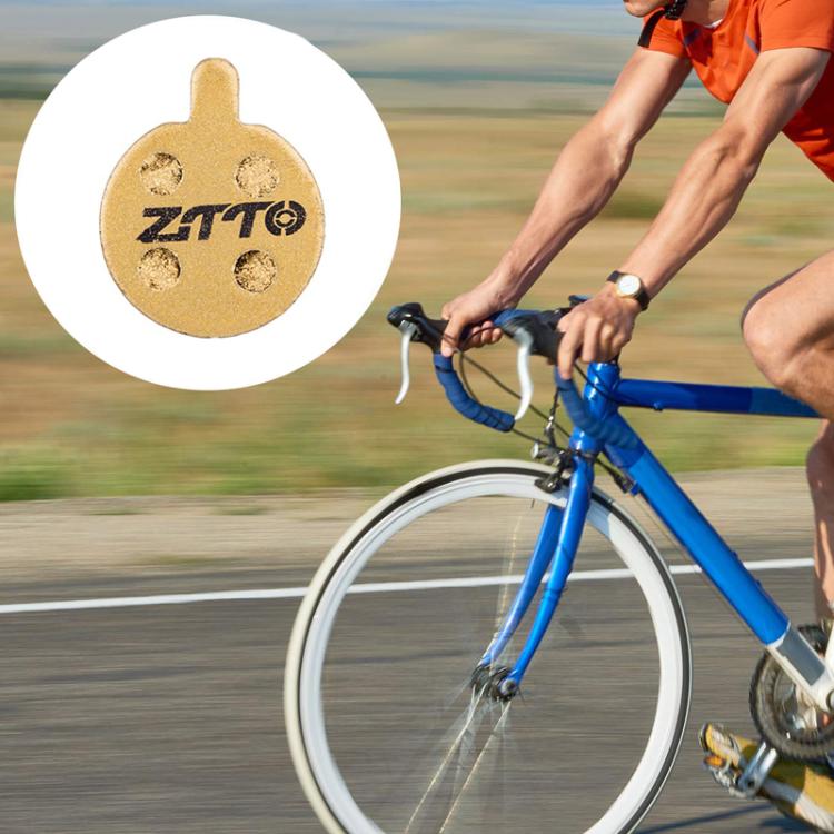 2pairs ZTTO Mountain Bike Full Metal Copper Base Lining Oil Disc Block Brake Pad, Model: MJ-07C - Bicycle Brake Parts by ZTTO | Online Shopping UK | buy2fix