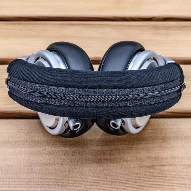 For Sony WH-1000XM4 Headphones Headband Protective Cover Replacement Parts, Spec: Leather Zipper Gray - Earmuff & Pad by buy2fix | Online Shopping UK | buy2fix