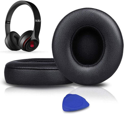 For Beats Solo3 / Solo2 Headphones Ear Pads Sponge Cover, Spec: Wireless Black - Earmuff & Pad by buy2fix | Online Shopping UK | buy2fix