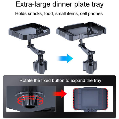Small Car 360 Degree Rotating Dining Tray Auto Adjustable Cell Phone Holder - Car Drink Holders by buy2fix | Online Shopping UK | buy2fix
