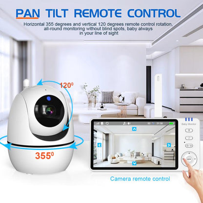 5 inch 1080P HD Baby Watcher Baby Monitor Camera UK Plug - Baby Monitor by buy2fix | Online Shopping UK | buy2fix