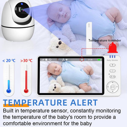 5 inch 1080P HD Baby Watcher Baby Monitor Camera US Plug - Baby Monitor by buy2fix | Online Shopping UK | buy2fix