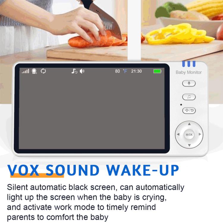 5 inch 1080P HD Baby Watcher Baby Monitor Camera UK Plug - Baby Monitor by buy2fix | Online Shopping UK | buy2fix