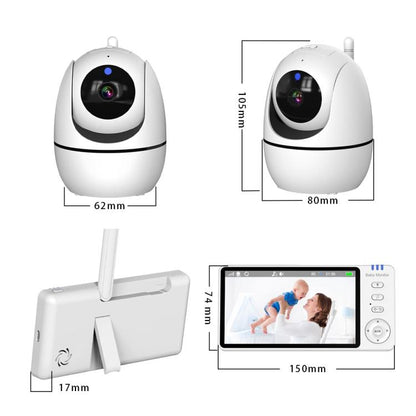5 inch 1080P HD Baby Watcher Baby Monitor Camera US Plug - Baby Monitor by buy2fix | Online Shopping UK | buy2fix