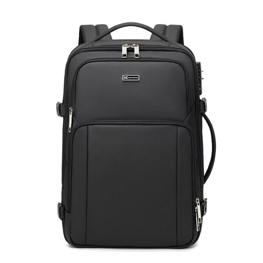 Wiersaam Men Anti-Theft Business Laptop Backpack 15.6 Inch Computer Bag With USB & Type-C Charging Ports(Black)