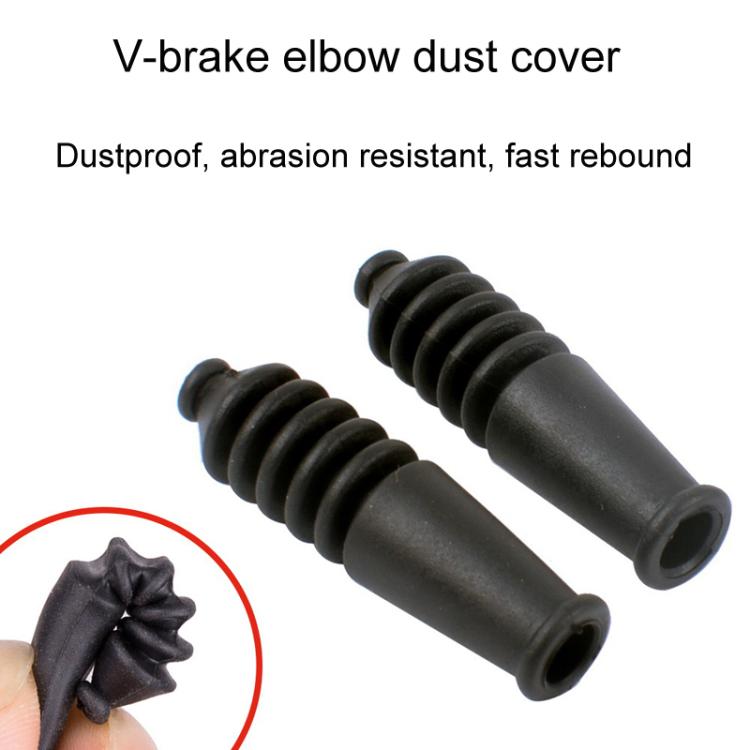 4pcs / Set 5sets ZTTO Bicycle V Brake Bend Accessories Brake Cable Dust Protective Cover - Bicycle Brake Parts by ZTTO | Online Shopping UK | buy2fix