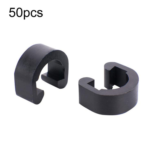 50pcs ZTTO Bicycle Plastic C-Clips Mountain Bike Shifter Cable Brake Clamps - Bicycle Brake Parts by ZTTO | Online Shopping UK | buy2fix