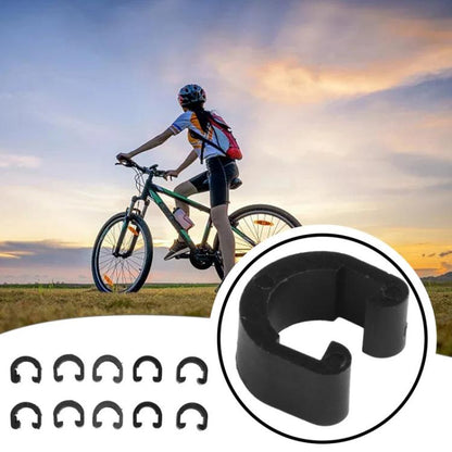 50pcs ZTTO Bicycle Plastic C-Clips Mountain Bike Shifter Cable Brake Clamps - Bicycle Brake Parts by ZTTO | Online Shopping UK | buy2fix
