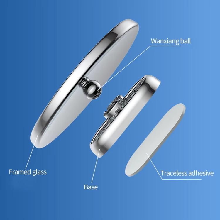 Car Reversing Blind Spot Auxiliary Ultra-clear Reflective Rearview Mirror, Color: Black - Convex Mirror & Accessories by buy2fix | Online Shopping UK | buy2fix