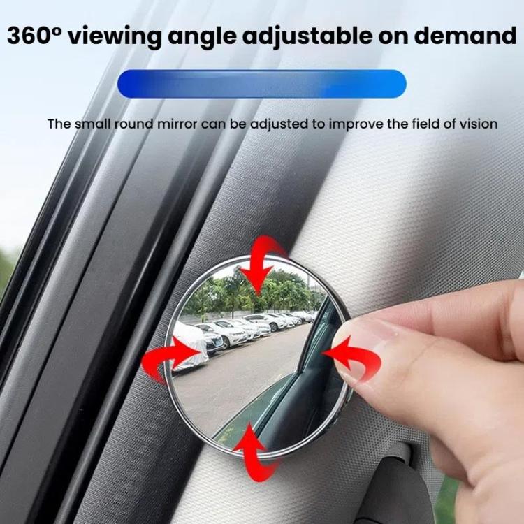 Car Reversing Blind Spot Auxiliary Ultra-clear Reflective Rearview Mirror, Color: Silver - Convex Mirror & Accessories by buy2fix | Online Shopping UK | buy2fix