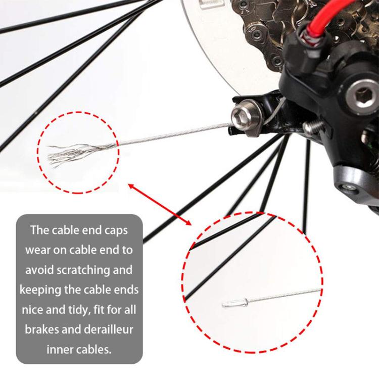 100pcs ZTTO Aluminum Bicycle Brake Shifter Bobbin Caps Mountain Bike Cable Tail Cap - Bicycle Brake Parts by ZTTO | Online Shopping UK | buy2fix