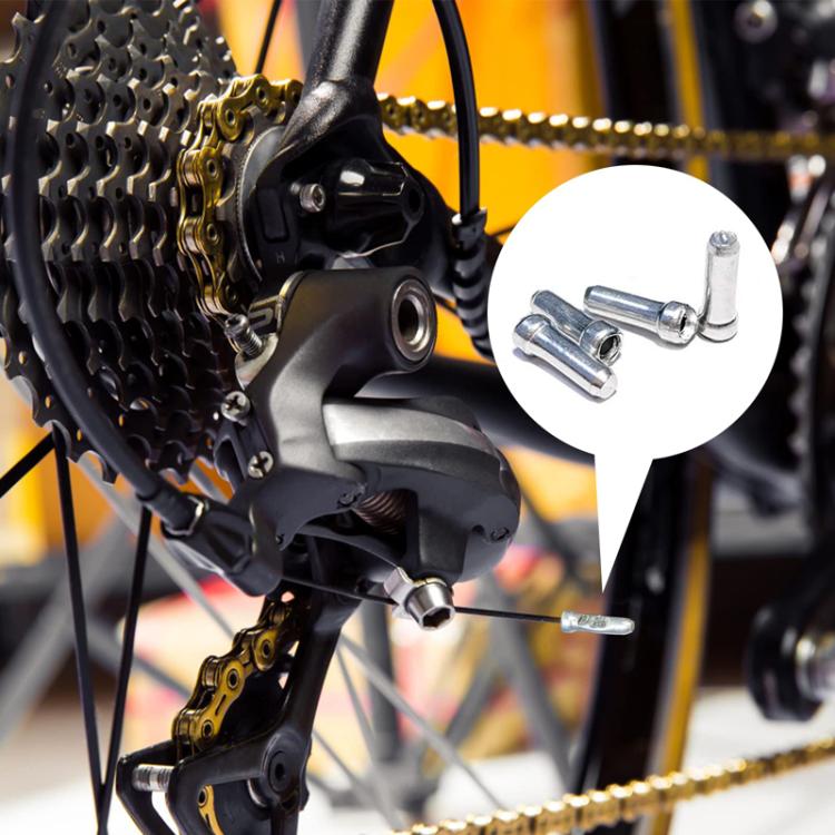 100pcs ZTTO Aluminum Bicycle Brake Shifter Bobbin Caps Mountain Bike Cable Tail Cap - Bicycle Brake Parts by ZTTO | Online Shopping UK | buy2fix