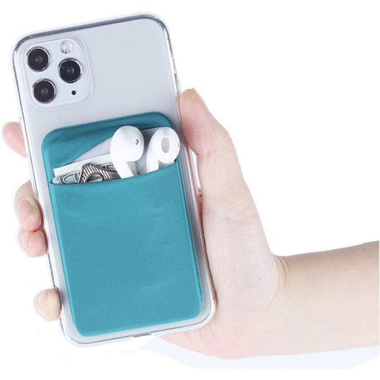 Elastic Lycra Phone Back Sticker Card Holder Secure Card Pocket with No Residue Removal(Black) - Adhesive Card Holders by buy2fix | Online Shopping UK | buy2fix