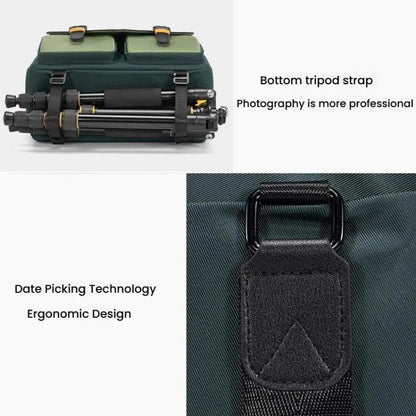 Cwatcun D99 Small Shoulder Camera Bag Multi-functional Casual Color Clash Lightweight Storage Bag - Strap Satchel by Cwatcun | Online Shopping UK | buy2fix
