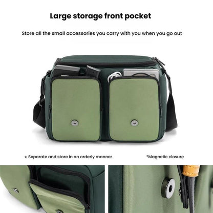 Cwatcun D99 Medium Shoulder Camera Bag Multi-functional Casual Color Clash Lightweight Storage Bag - Strap Satchel by Cwatcun | Online Shopping UK | buy2fix