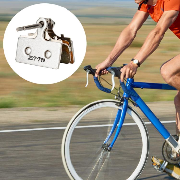 2pairs ZTTO Bicycle Metal Sintered Cable Mountain Road Bike Electrical Scooter Disc Brake Linings, Style: 01E - Bicycle Brake Parts by ZTTO | Online Shopping UK | buy2fix