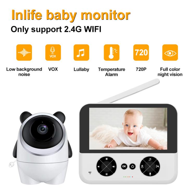 4.3 Inch IPS HD Display 720P Baby Monitor AU Plug - Baby Monitor by buy2fix | Online Shopping UK | buy2fix