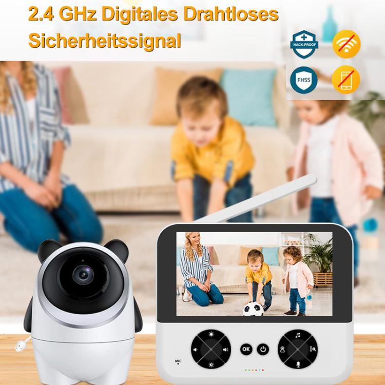 4.3 Inch IPS HD Display 720P Baby Monitor UK Plug - Baby Monitor by buy2fix | Online Shopping UK | buy2fix