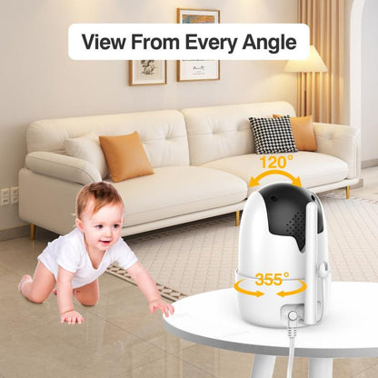 5 inch LCD Screen Auto Night Vision Baby Monitor US Plug - Baby Monitor by buy2fix | Online Shopping UK | buy2fix