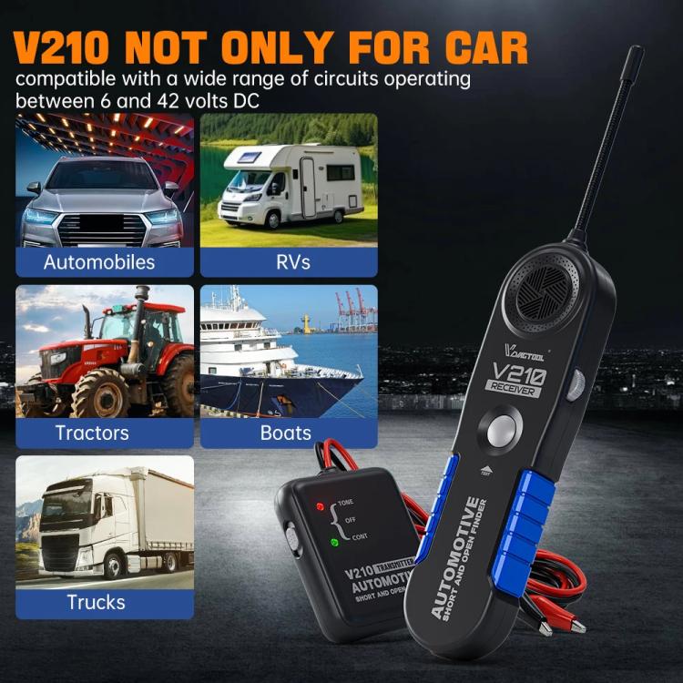 VDIAGTOOL 6-42V Automotive Circuit Tester(V210) - Electronic Test by VDIAGTOOL | Online Shopping UK | buy2fix