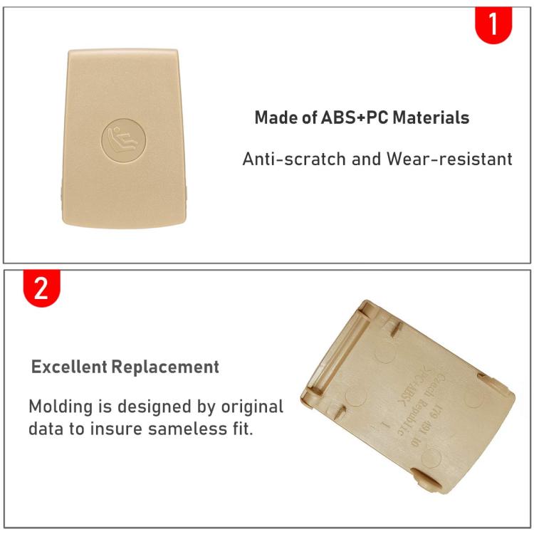 52207319686 For BMW F30 F31 3-Series Rear Child Seat Safety Anchor Cover(Beige) - Others by buy2fix | Online Shopping UK | buy2fix
