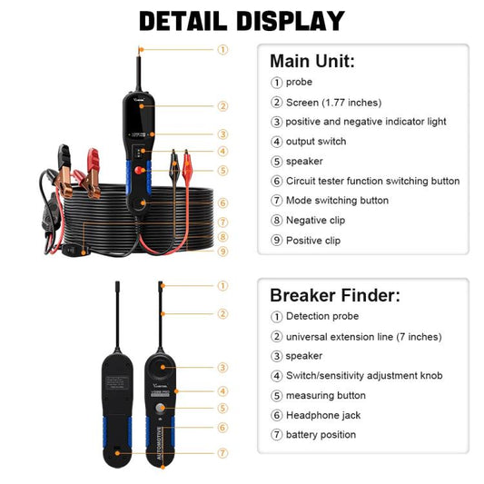 VDIAGTOOL Automobile Circuit Fault Detector Repair Tool - Electronic Test by VDIAGTOOL | Online Shopping UK | buy2fix