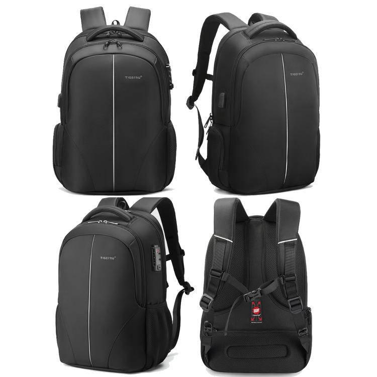 Tigernu Standard  Men Business Anti-Theft Laptop Backpack With USB Charging Port, Reflective Strips & TSA Lock - Backpack by Tigernu | Online Shopping UK | buy2fix