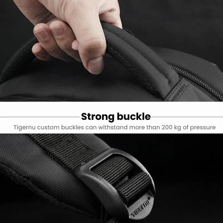 Tigernu Expandable Men Business Anti-Theft Laptop Backpack With USB Charging Port, Reflective Strips & TSA Lock - Backpack by Tigernu | Online Shopping UK | buy2fix