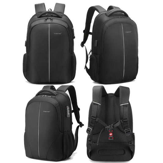 Tigernu Expandable Men Business Anti-Theft Laptop Backpack With USB Charging Port, Reflective Strips & TSA Lock - Backpack by Tigernu | Online Shopping UK | buy2fix