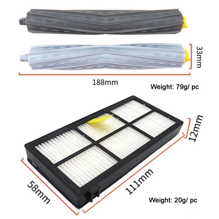 23pcs /Set For IRobot Roomba 800/900 Series Vacuum Cleaner Accessories Main Brush Filter Side Brush - For iRobot Accessories by buy2fix | Online Shopping UK | buy2fix