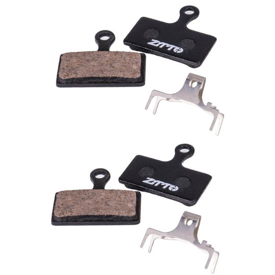 2pairs ZTTO Bicycle Disc Braking Pads Mountain Bike Semi-Metallic Resin Brake Pads, Model: MS-01F