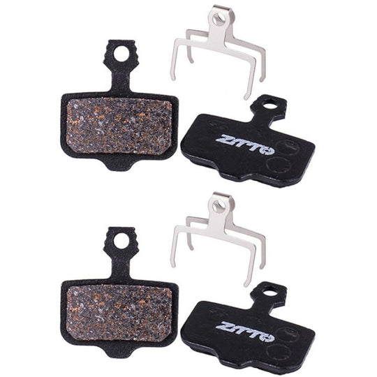 2pairs ZTTO Bicycle Disc Braking Pads Mountain Bike Semi-Metallic Resin Brake Pads, Model: MS-02D