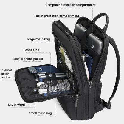 Tigernu T-B9121  17 Inch Men Expandable Waterproof Lightweight Laptop Backpack With Floating Zipper - Backpack by Tigernu | Online Shopping UK | buy2fix